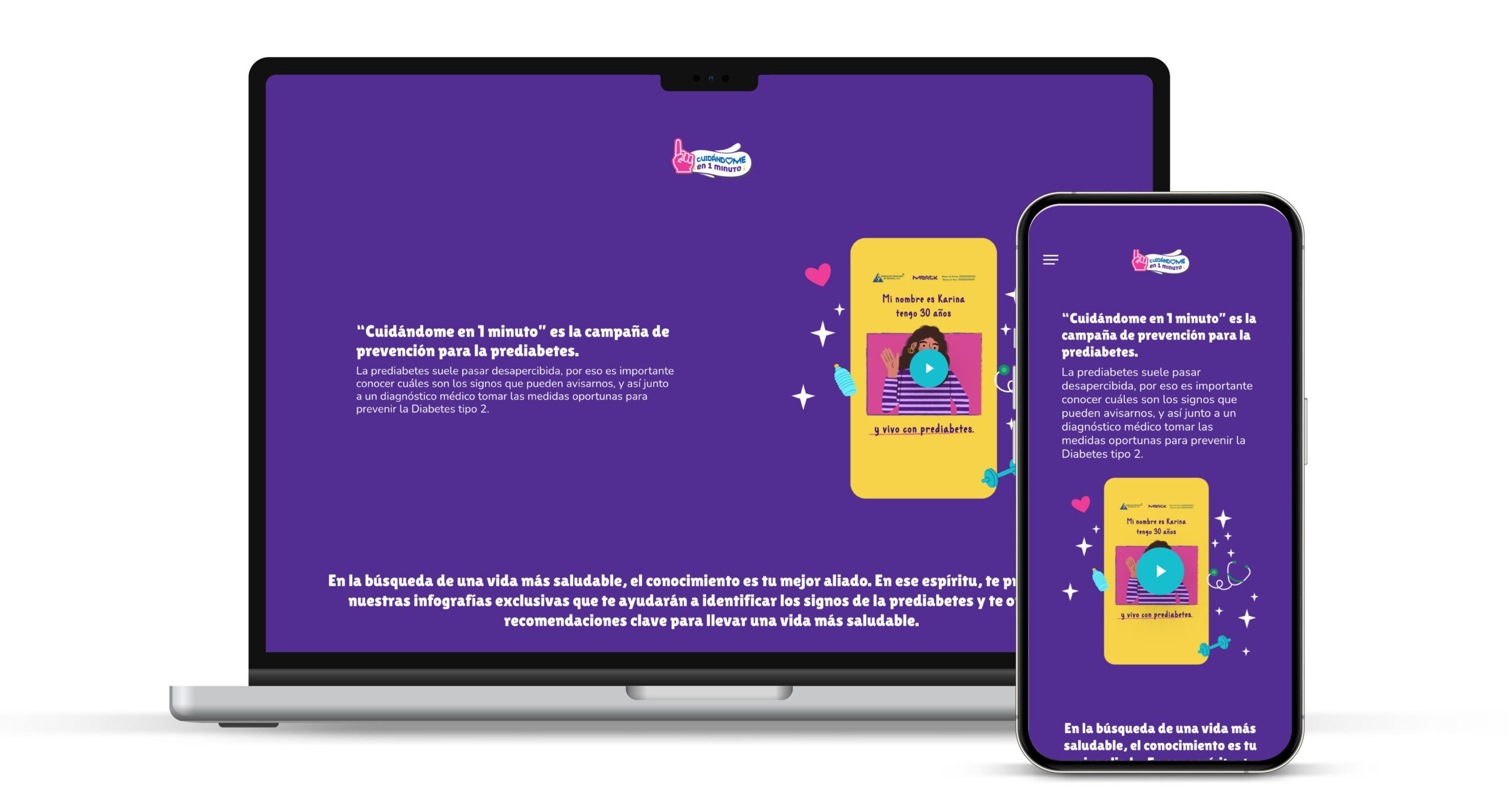 cuidandome en 1 minuto campaña